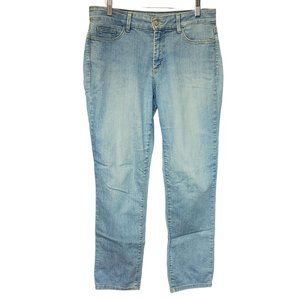 NxD Women's Light Wash Blue Lift & Tuck Ankle Cut Jeans 10